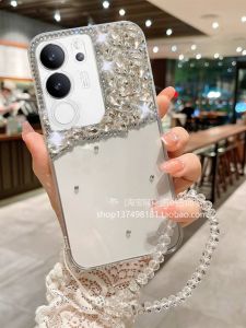 Luxury Rhinestone Full Cover Protective Case for Vivo S17 S19 S18 Y200 Y51S Y78 Z9 Series Mobile Phones Anti-Fall Creative Customizable