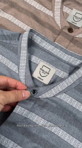 POLICE Kemeja Koko Salur Krah Shanghai Regular Fit Pria