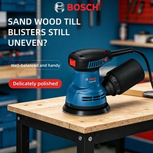 Bosch | Bosch GEX125 Random Orbital Sander Built-in Dust Collection for Wooden Furniture Refinishing and Cabinet Surface Smoothing Jobs