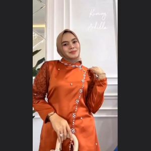JARDILLA Setelan Kebaya Kurung Melayu untuk Pesta, Wisuda & Lebaran