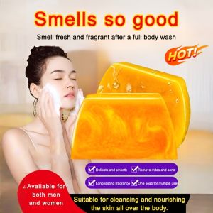 Amino Acid Handmade Perfume Gold Essential Oil Soap Pure Gentle Natural Whitening Soap Body Brighten White Care Products