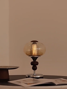 Vintage Table Lamp LED 3 Color Dimmable Rechargeable Touch Plug-in Bedside Bedroom Decor Light