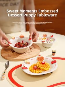 Aesthetic Creative Relief Ceramic Bowls