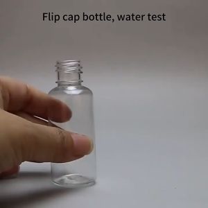 Flip Cap Bottle Empty PET Bottle Plastic Portable Bottle Travel Refillable Cosmetic