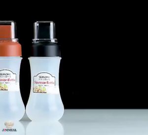 Bình Chai Lọ Đựng Tương Ớt Tương Cà Sốt Mayonnaise Dầu Ăn Tạo Hình Nhựa PP Chịu Nhiệt Chia Vạch 350ml Kiểu Bóp Xịt