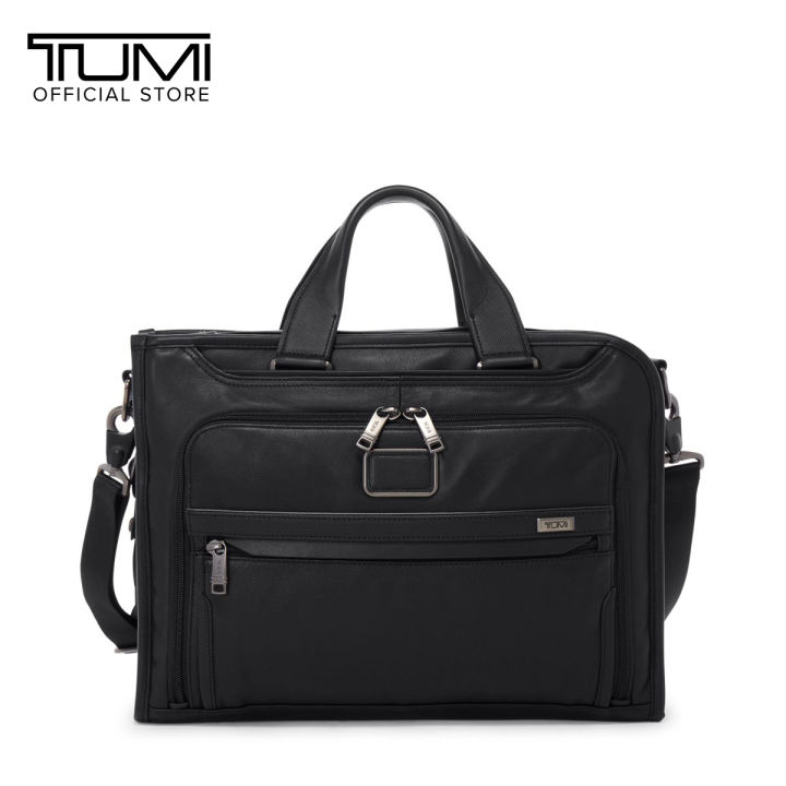TUMI ALPHA SLIM DELUXE PORTFOLIO BLACK COLOUR Lazada