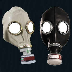 Creative Black Full Face Ghost Gas Mask Respirator Rubber Chemical Prevention Mask Hood RD40 40mm For Painting Spray Pesticide