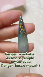 Foil Paper Leaf Ultra Thin Gold Silver Nail Art Kertas Foil Hiasan Kuku Nail Art Foil Silver Gold 1 set Hiasan Kuku NAIL ART ACC / AKSESORIS KUKU NAIL ART CANTIK