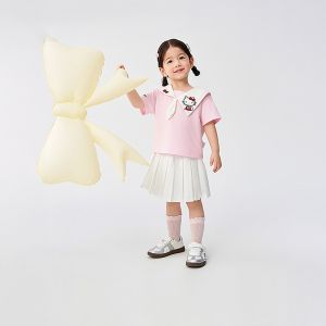 balabala Girls Short Sleeve Set Children’S 2025 Summer New 2-Piece Set