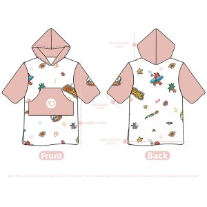 Nu-June | Wind-Resistant Sun-Proof Quick-Dry Hooded Childrens Bath Towel