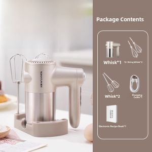 Wireless Charging Handheld Egg Beater Baking Cream Whisker 2025 New Model Professional Home Use Cake Cream Whisker Stainless Steel