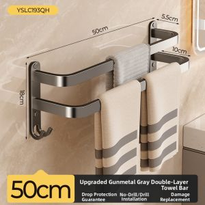 Drill-Free Towel Rack Bathroom