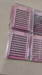 10Rows of 5D False Eyelashes Segmented DIY Single Cluster Glue Free False Eyelashes Gift Tweezers Natural Lashes