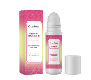 Cyperus Rotundus Hair Removal Care Oil - Anti Hair Growth Inhibitor & Soothing Oil with Roller Ball Post-Shave Skin Hydration