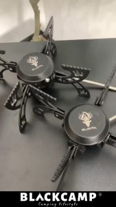 Camping Foldable Mini Gas Stove Portable Transformer Type Tactical Style Black Campers Minimalist Blackcamp