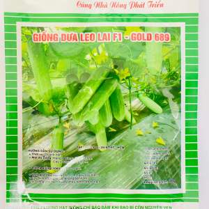 Gói 10gr Hạt Giống Dưa Leo Lai F1 - Gold 689 Cty Tân Hiệp Thành Trái Dài Bóng Rộ Trái