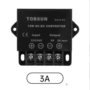 Aideepen | DC Transformer DC Power Converter Step Down Converter Voltage Regulator Buck Module 12V/24V to 5V 3A/5A/10A/15A 15W/25W/50W/75W