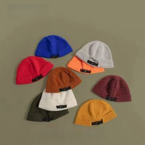 2025 New Mens and womens knitted skullcap Warm soft spring fall hat Landlord Hip hop hat Skull hat Outdoor roll hat