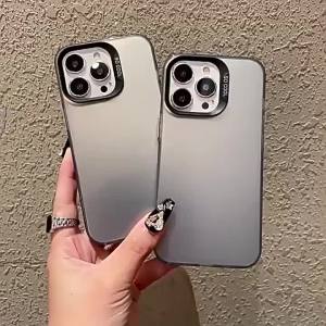 TAOYUNXI | Luxury Matte Solid Color Phone Case For iPhone 17 Pro 13 15 16 14 Plus 11 12 Pro Max Air XS Max X XR Gradient Shockproof Cover