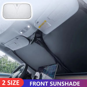 Car Windshield Sun Shade Cover Front Window Sun Visor Protection Foldable Car Curtains for Summer Cooling UV Reflective