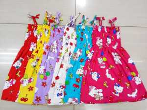 6pcs assorted dresses🔥Cute Smock/Smocking Dress for your little Girl Kids Toddler Age 1-6yr old Assorted Summer Print Designs Random Top Trending Dresses🔥