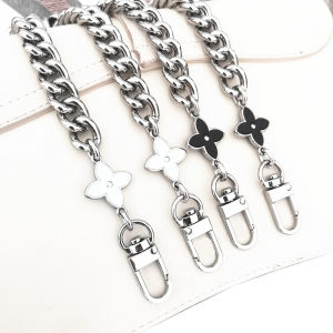 Womens bag shoulder strap handmade chain shoulder strap DIY high-end metal chain single shoulder diagonal cross strap versatile silver 13MM metal chain lightweight thick chain bag chain strap accessories
