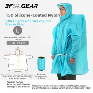 3F UL GEAR | Ultra-light Waterproof and Breathable Raincoat