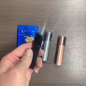 【COD-Local seller】🇵🇭Flint Wheel Strip Lighter Torch Jet Lighter Windproof Gas Window Metal Lighter Inflatable Butane 1300 C Cigarette Cigar Gadgets