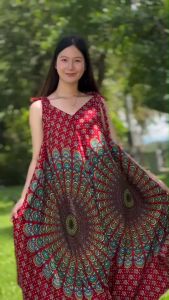 ชุดผีเสื้อ สาวเล็ก/สาวใหญ่ ใส่ได้ ผ้าเรยอน พร้อมส่ง