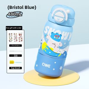 QWE | Portable Insulated Cup Dual Drinking Mouth