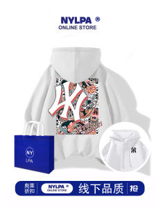 NYLPA Outlet American Style Casual Loose Fit Couples T-Shirt Pure Cotton Long Sleeve Printed Hoodie Youth Fashion Streetwear