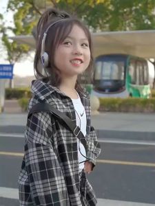 เสื้อเด็ก WANDER เสื้อผ้าเด็กผญ ดีไซน์ลายสก๊อตแฟชั่นเกาหลี เสื้อเชิ้ตลายสก๊อตหลวมผ้าฝ้ายบริสุทธิ์สำหรับเด็กผู้หญิง 23824