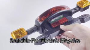 3- In-1 48/60/12V LED Taillight Electric Scooter Turn Signal Light Rear Tail Light Indicator For E- Scooter Brake Light Part