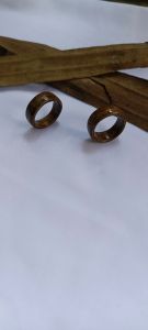 cincin unik corak alami daun pisang