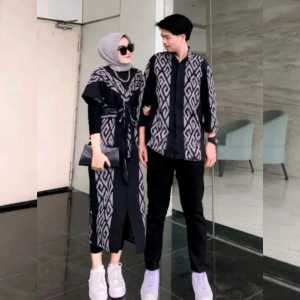 COUPLE TENUN MAXXY SIERA - BAJU TENUN SET COUPLE - DRES MAXXY SIERA - BAJU  PREWEDDING - BAJU KONDANGAN