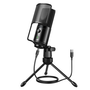 FIFINE | FIFINE USB Streaming Microphone with Pop FilterCondenser Mic Set with Tap-to-Mute&Vol Control for PCRecordingYouTube-K669PRO1