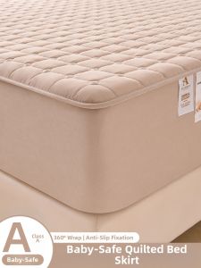 KAMONI | Thick Cotton Padded Waterproof All Seasons Full Coverage Anti-slip Mattress Protector