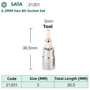 SATA | Small Medium Large Star Bit Socket Set S2
