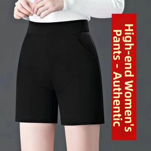 Summer 2025 Womens Ice Silk Loose Straight Leg Casual Pants Drapey Mom Harlan Thin High Waist Nine Points Casual Trousers