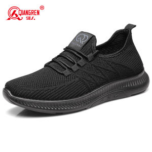 Mens Breathable Mesh Sports Shoes Summer Lightweight Comfortable Casual Fabric Shoes Walking Shoes Fashionable round Toe