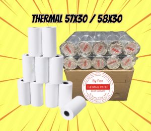 Kertas struk printer thermal 57/58x30mm 1 karton isi 100 pcs