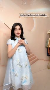 Dress Cheonsam Imlek Anak Perempuan Motif Lilian Transparant