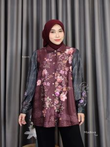 DYN - Madhiva Top DYN BASIC DYN SIGNATURE DYN CLOTHINGLINE Atasan Wanita Silk Premium Motif Printing