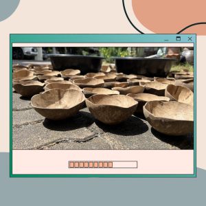 กะลามะพร้าว แบบเปลือยและขัดเคลือบเงาอย่างดี กะลาลอยกระทง กะลานวด ชามกะลา กะลาเดิน งานD.I.Y