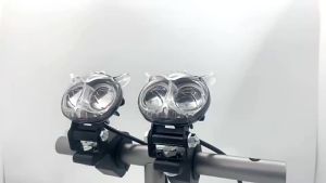 New Mini Driving Lights Spotlight Colorful LED Headlights Motorcycle Owl Bulb