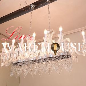Lampu Gantung LUXURY ISLAND CRYSTAL CANDLE 12+2 chandelier