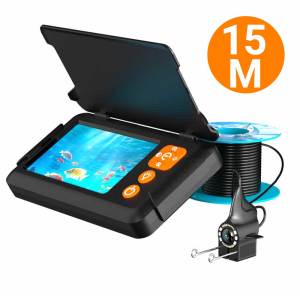 Fish Finder Underwater Camera 1080P HD Monitor Night Vision Depth Finder Sonar Portable Ice Lake Sea Boat Fishing Rechargeable