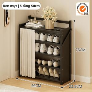 ZHUSHANXIA | Giá Để Giày Đa Tầng Gấp Gọn Chống Bụi Dễ Sử Dụng