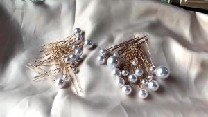 20 Pieces Bridal Corolla Hairpins Fashion Pearl Hairpin Bridal Hair Accessories Wedding Bridal Tiara