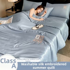 BEIPIN | Luxurious Silk-like Lightweight Cooling Summer Bedding Set